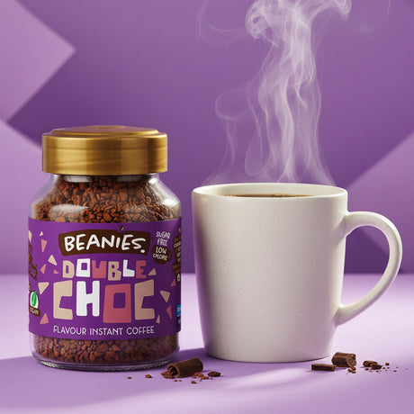 Beanies Double Chocolate Flavoured Instant Coffee 50g