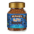Jar of Beanies Nutty Hazelnut Decaf instant coffee on a white background