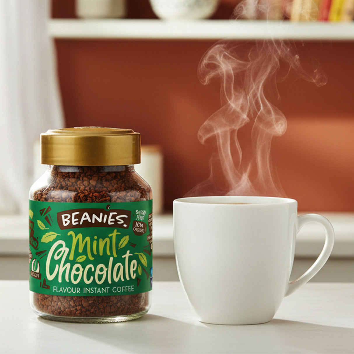 Beanies Mint Chocolate Flavoured Instant Coffee 50g