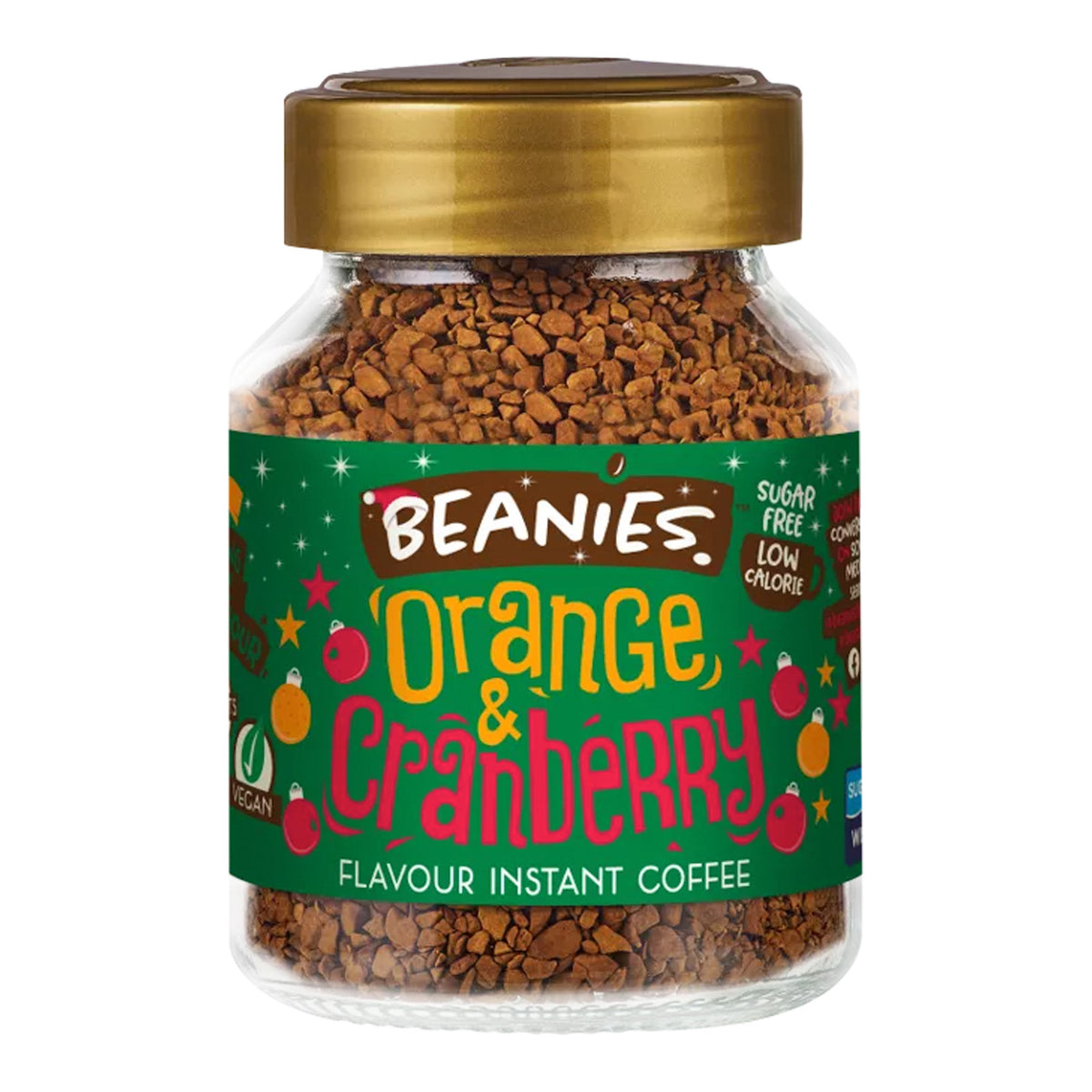 Beanies Orange & Cranberry Flavoured Instant Coffee 50g