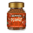 Jar of Beanies Peanut Butter Cup instant coffee on a white background