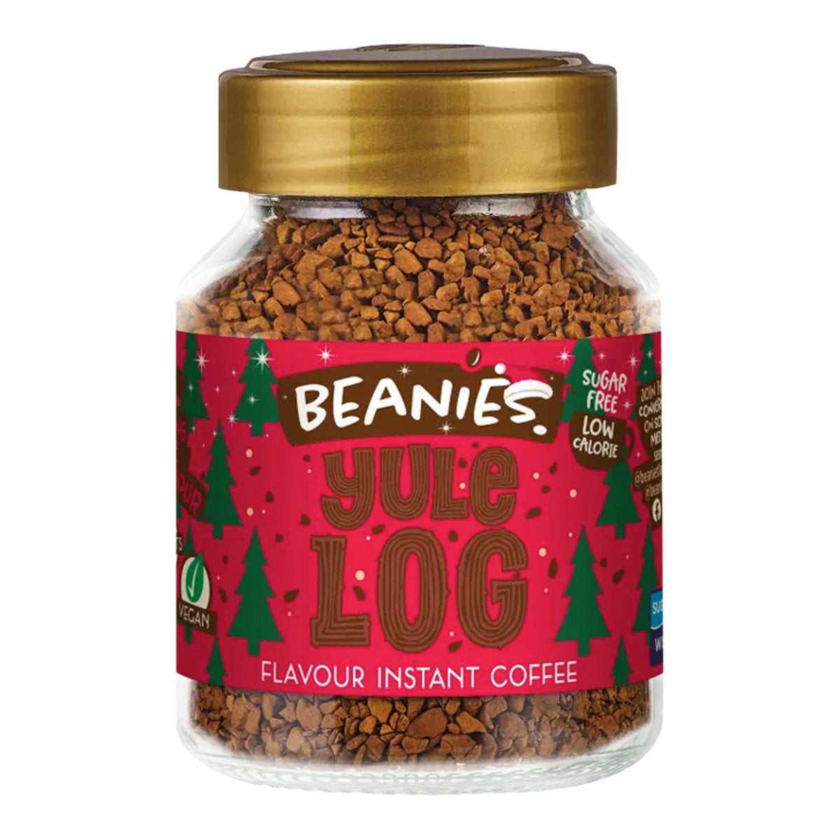 Beanies Yule Log Flavoured Instant Coffee 50g
