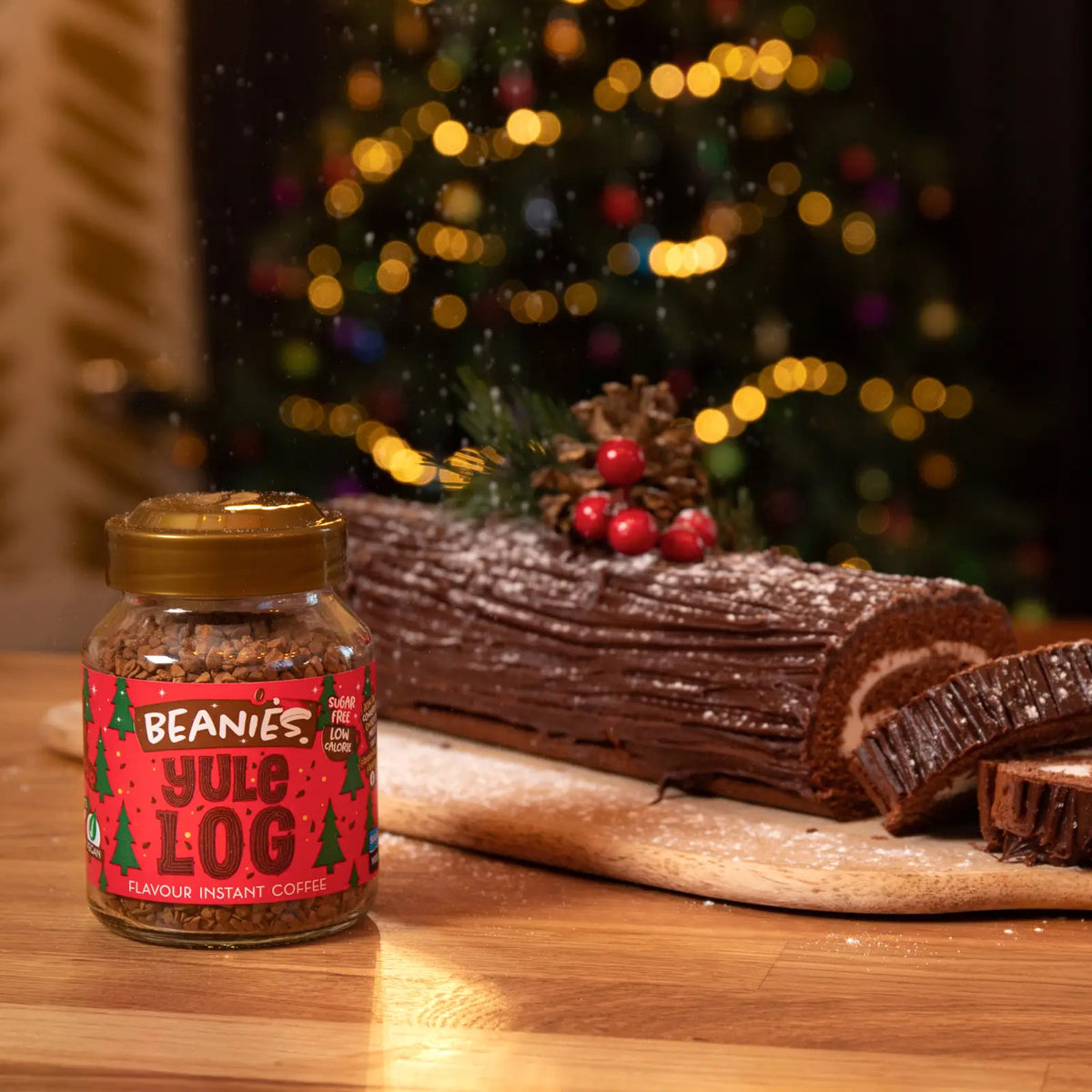 Beanies Yule Log Flavoured Instant Coffee 50g