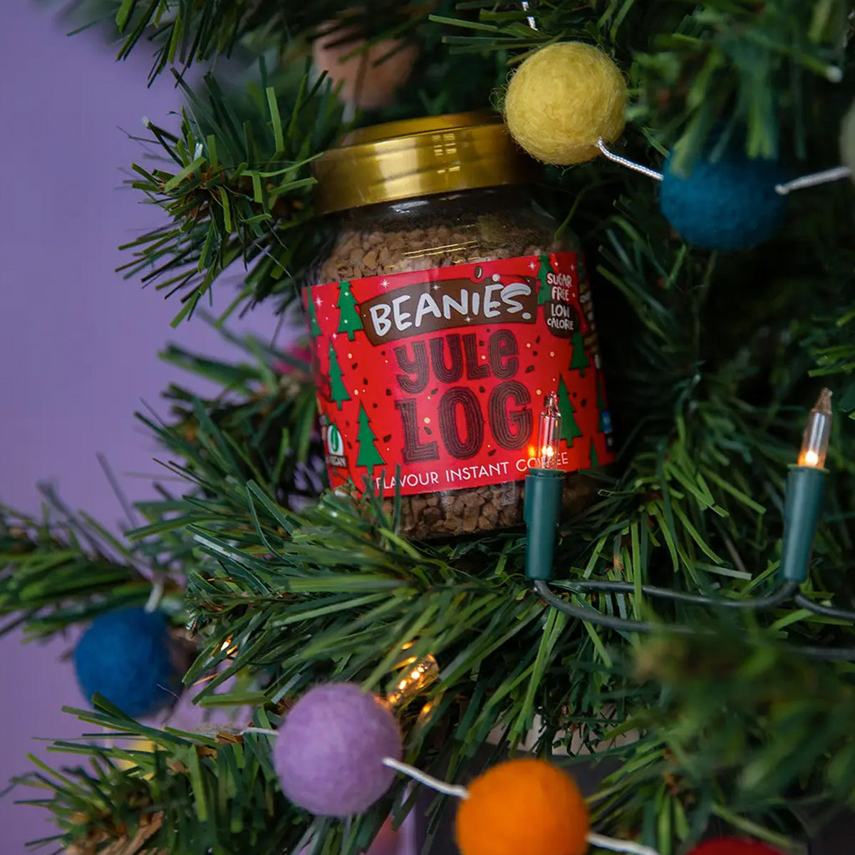 Beanies Yule Log Flavoured Instant Coffee 50g