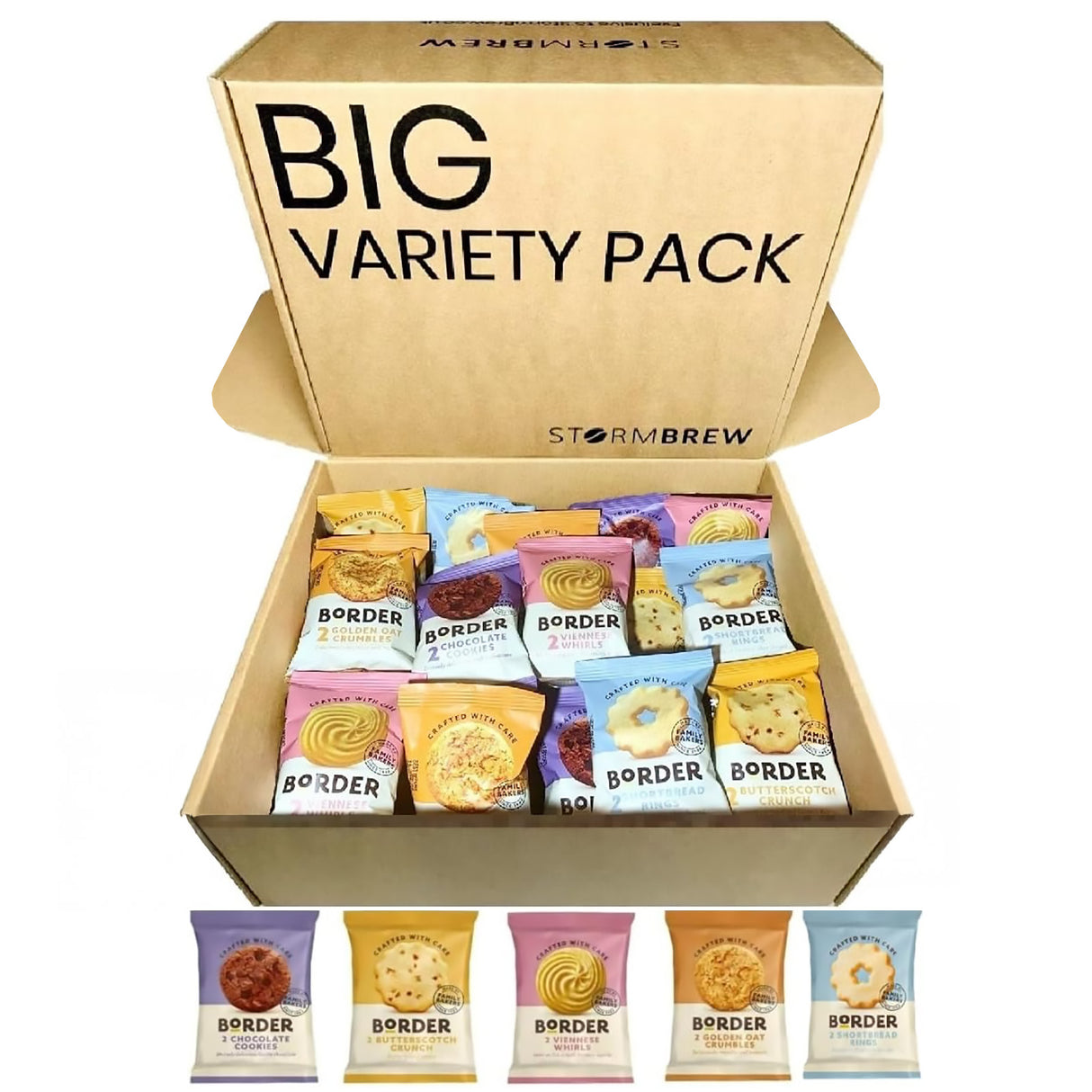 Border Biscuits Variety Pack – 30 Biscuits in a StormBrew Gift Box