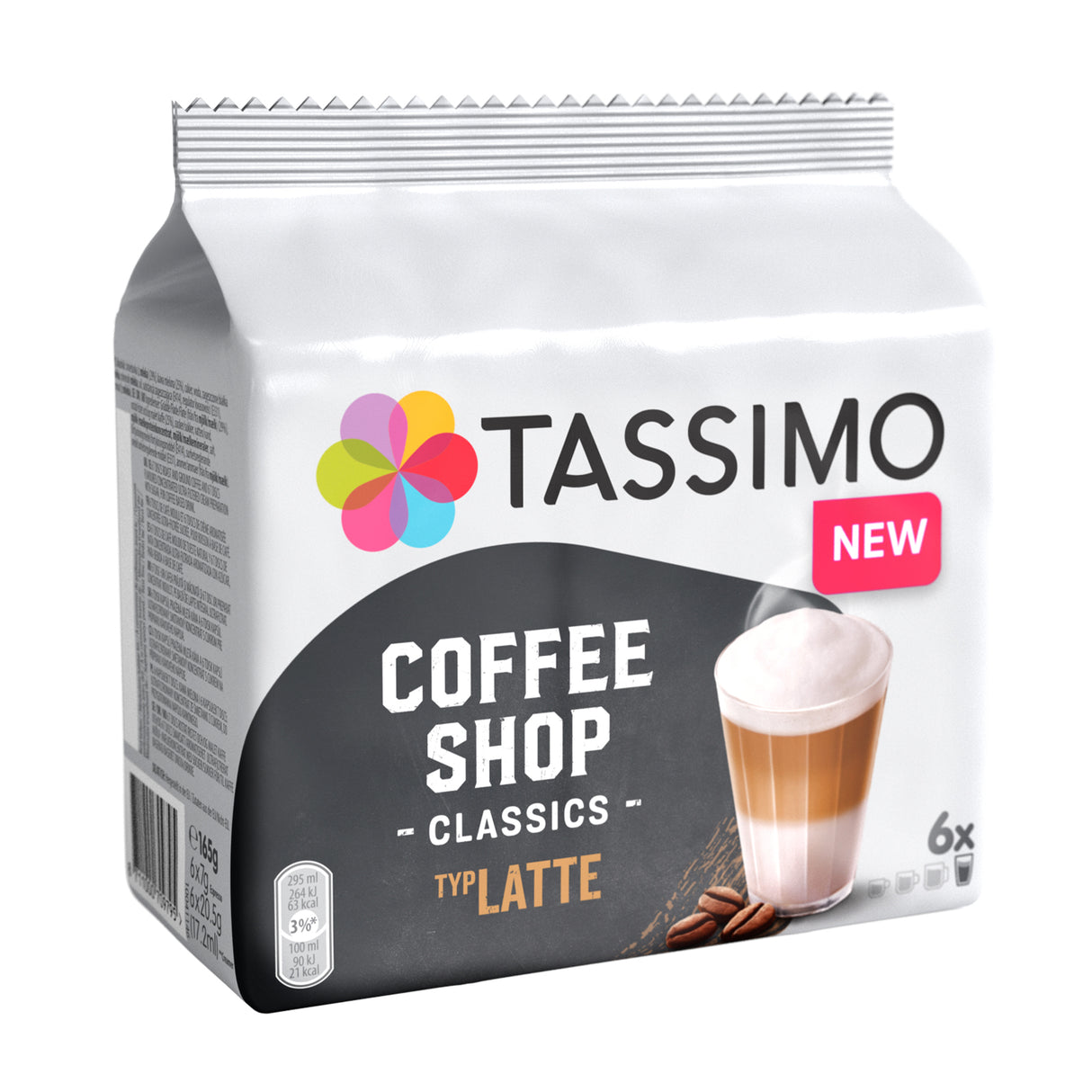 Tassimo Coffee Shop Classics Latte Coffee Pods