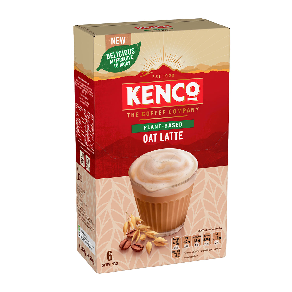 Kenco Plant Based Oat Latte Instant Coffee 6 Sachets