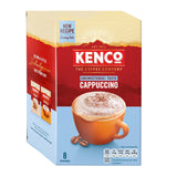 Kenco Cappuccino Unsweetened Instant Coffee 8 Sachets