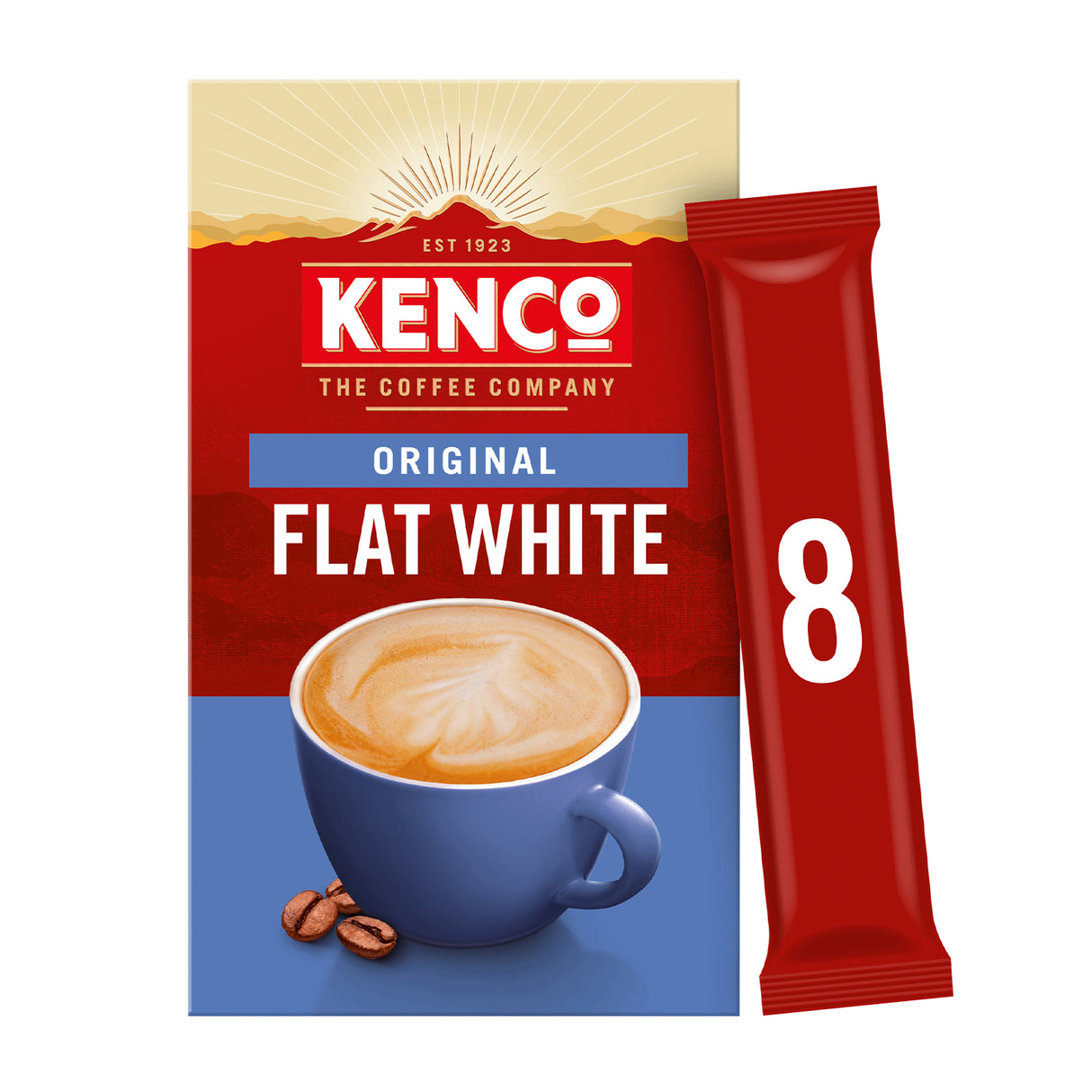 Kenco Flat White Instant Coffee 8 Sachets