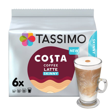 Tassimo Costa Skinny Latte Coffee Pods Pack