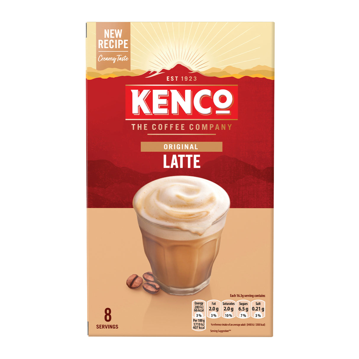 Kenco Latte Instant Coffee 8 Sachets