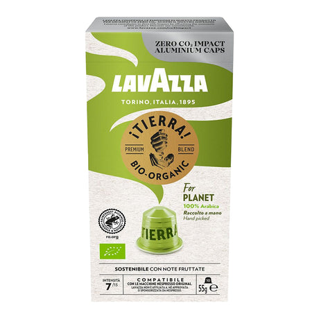 Lavazza Espresso Tierra Bio Organic 10 Capsule Nespresso Compatible Pods