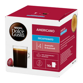 Nescafe Dolce Gusto Decaffeinato Americano coffee pods Packet