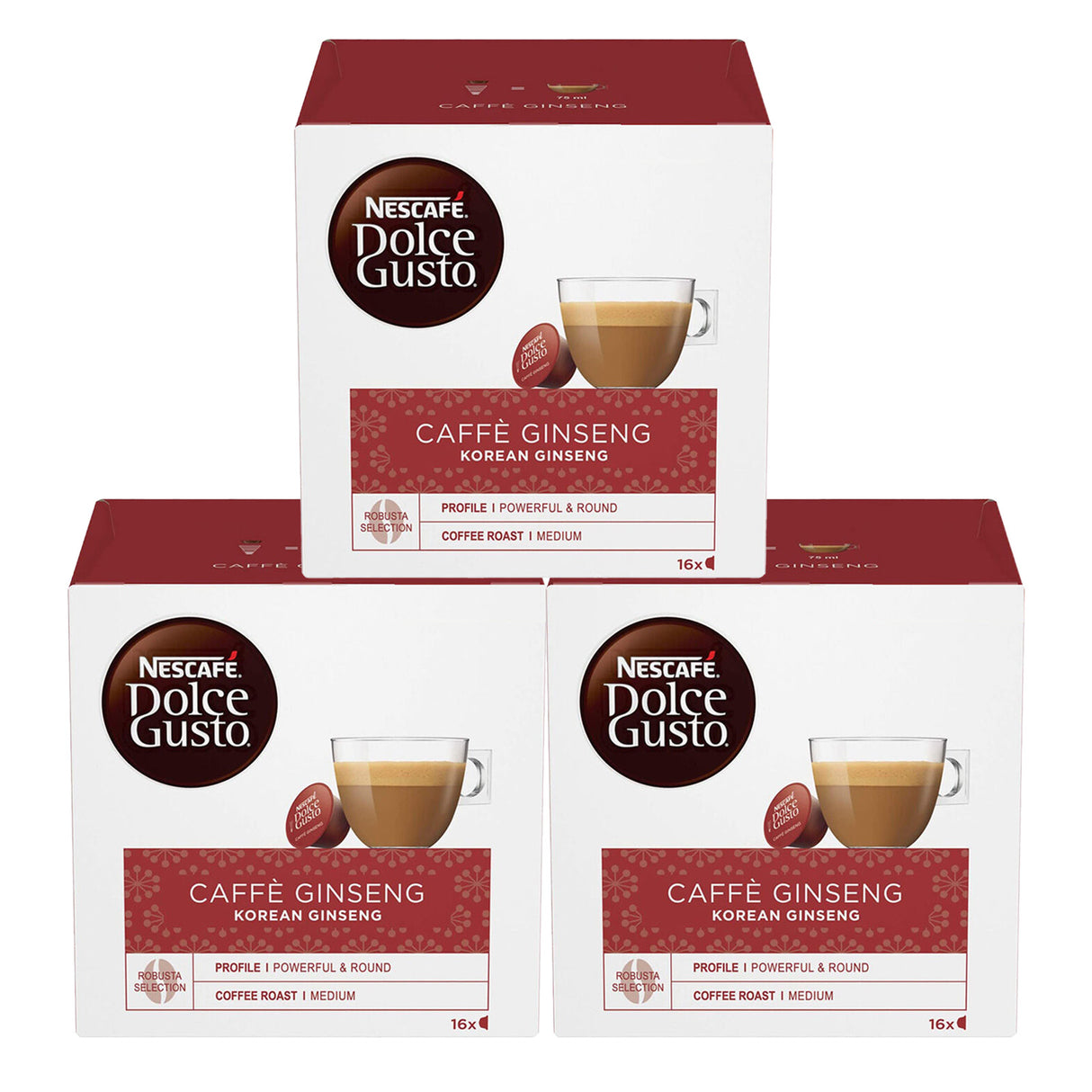 Dolce Gusto Korean Caffé Ginseng Coffee Pods 3x16