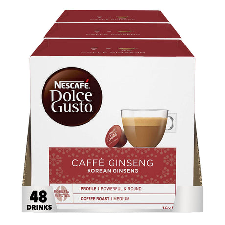 Dolce Gusto Korean Caffé Ginseng Coffee Pods 3x16