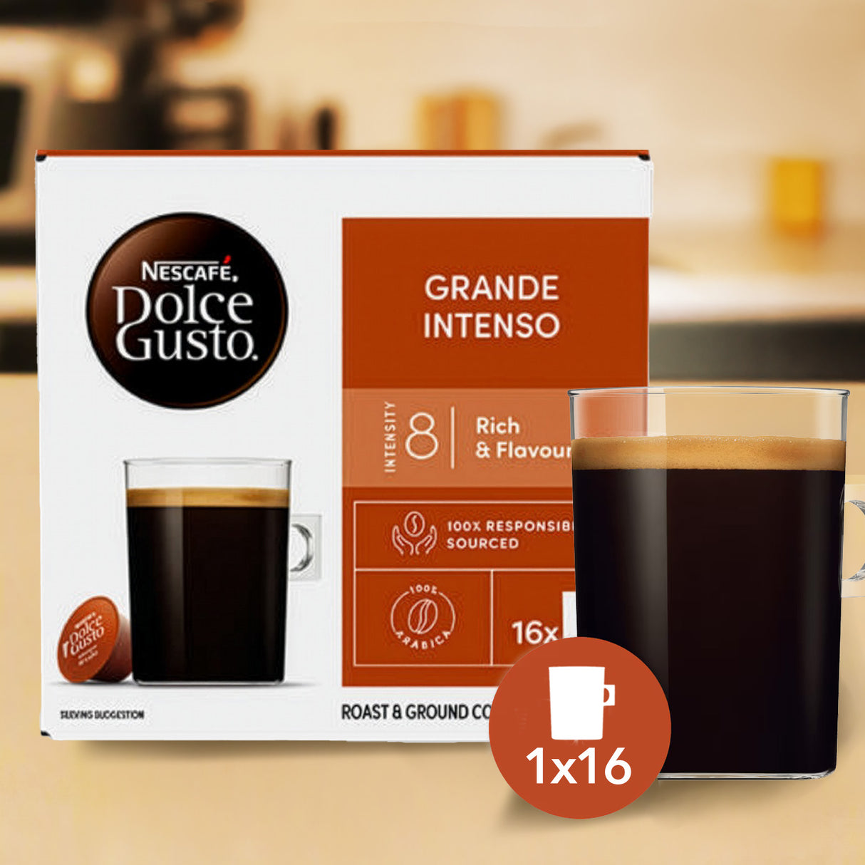 Dolce Gusto Grande Intenso Coffee Pods 3x16