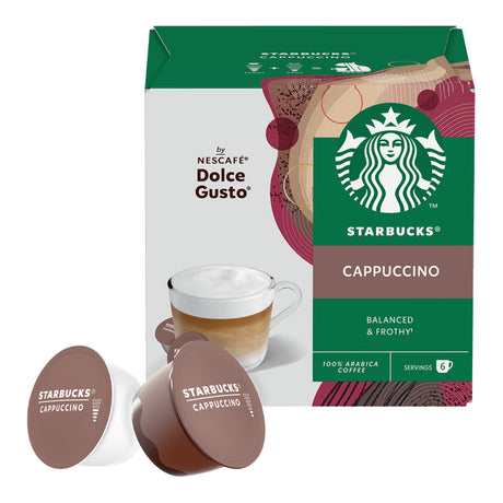Dolce Gusto Starbucks Cappuccino pack with pods