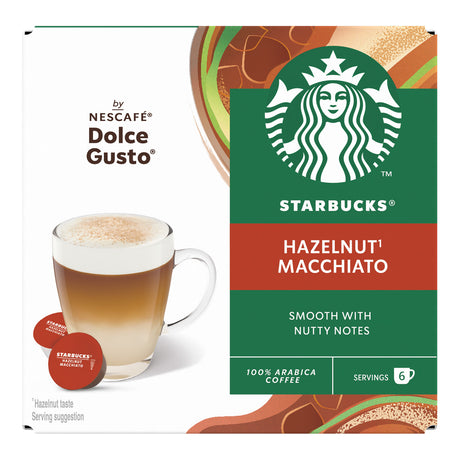 Starbucks Dolce Gusto Hazelnut Latte Macchiato Coffee Pods