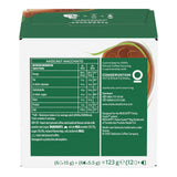 Starbucks hazelnut macchiato packaging with nutritional information and branding details.