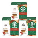 Starbucks Hazelnut Macchiato coffee pods for Dolce Gusto on a white background