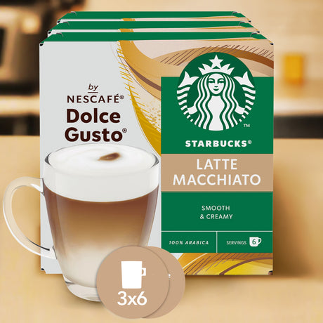 Nescafé Dolce Gusto Starbucks Latte Macchiato Case in kitchen