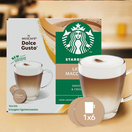 Nescafé Dolce Gusto Starbucks Latte Macchiato in kitchen