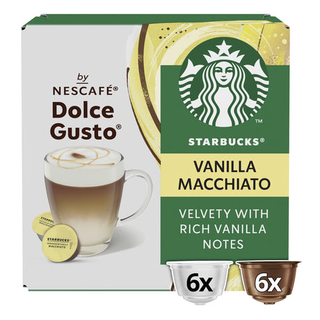 Nescafé Dolce Gusto Starbucks Vanilla Macchiato Coffee Pods - Case