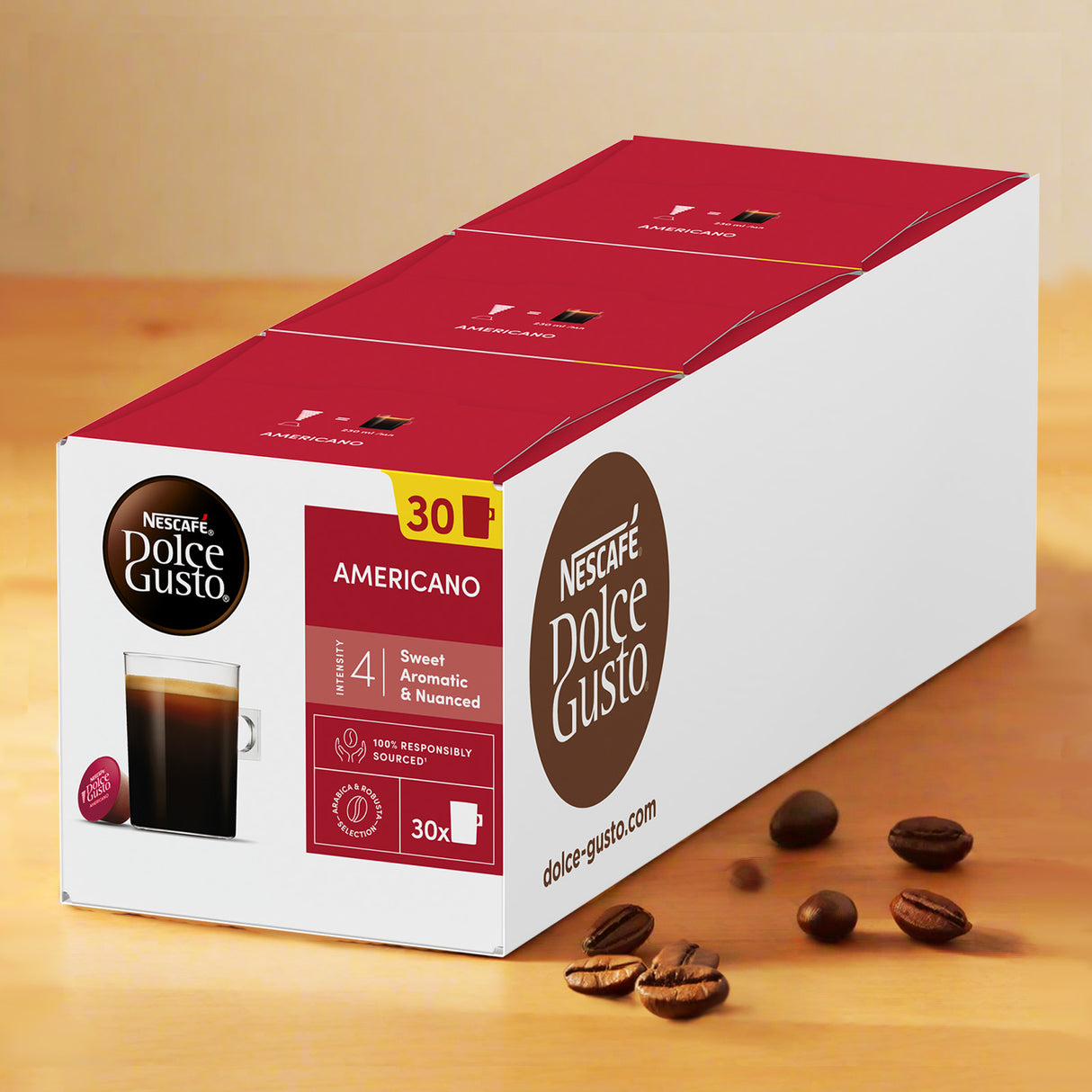 Dolce Gusto Americano Magnum Pack Coffee Pods 3x30 Case