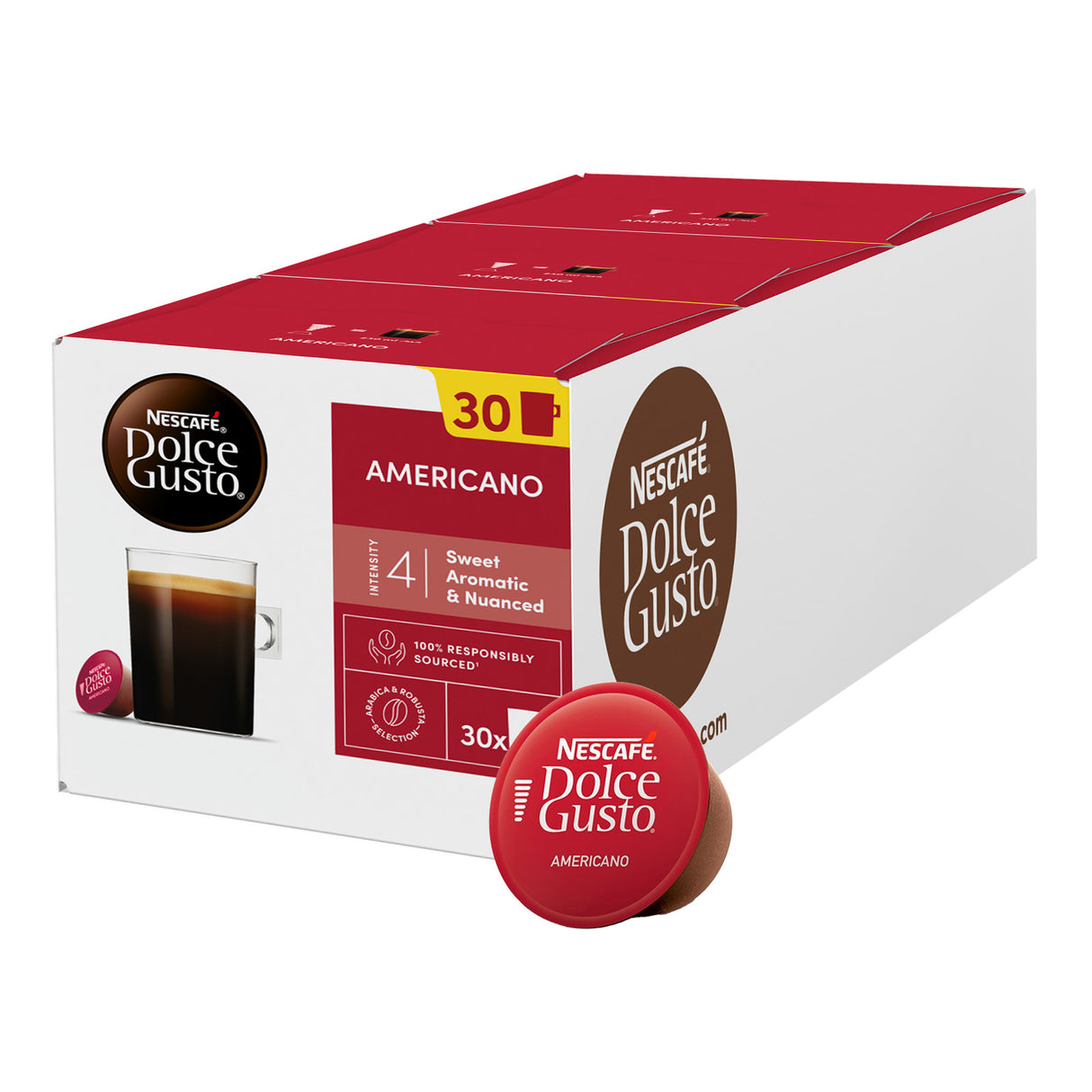 Dolce Gusto Americano Magnum Pack Coffee Pods 3x30 Case