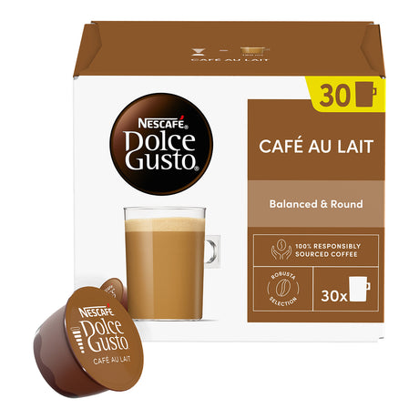 Dolce Gusto Cafe Au Lait Magnum Pack and pod