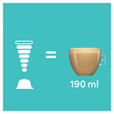 Dolce Gusto flat white serving size 190ml
