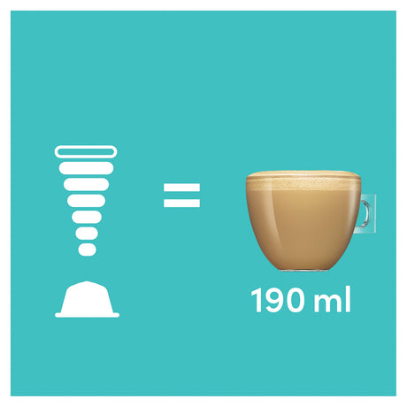 Dolce Gusto flat white serving size 190ml
