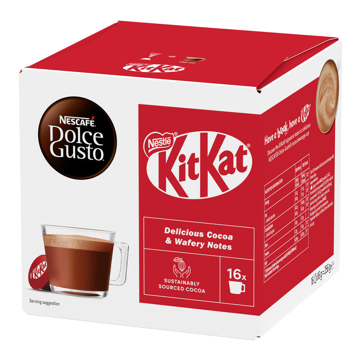 Dolce Gusto KitKat Hot Chocolate Pods x16 – Stormbrew