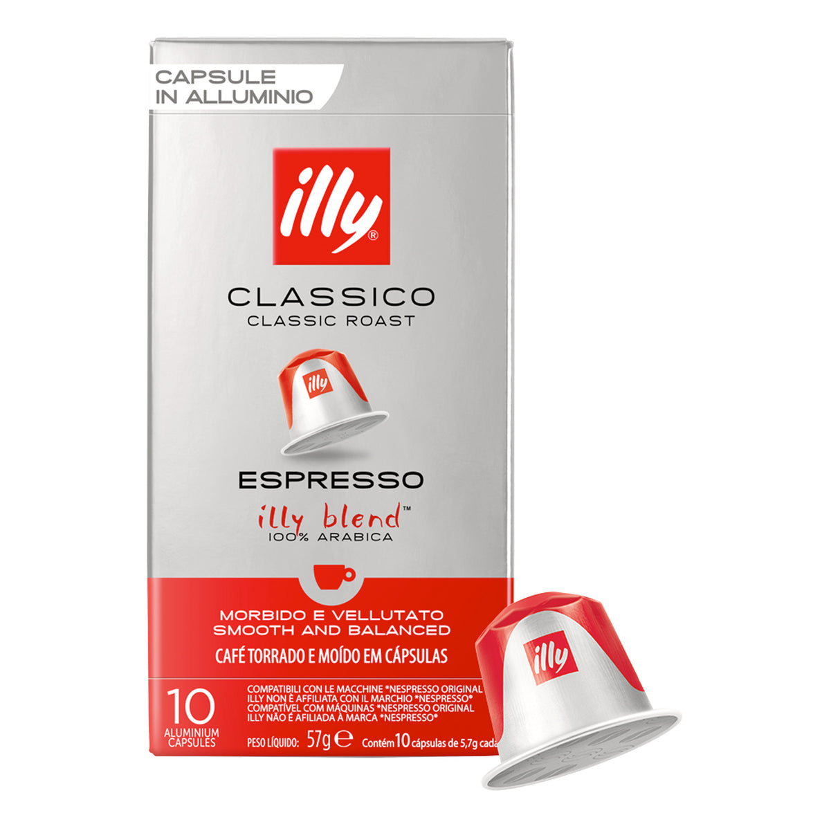 Illy Nespresso Compatible Coffee Pods 10: Espresso Classico