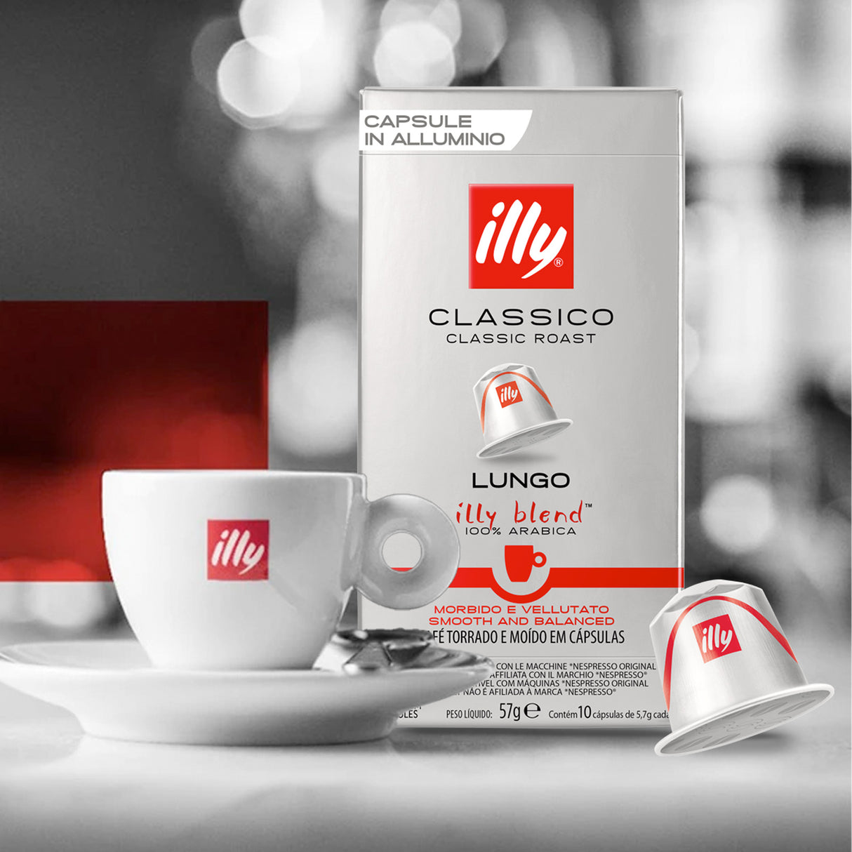 Illy Nespresso Compatible Coffee Pods 10: Lungo Classico