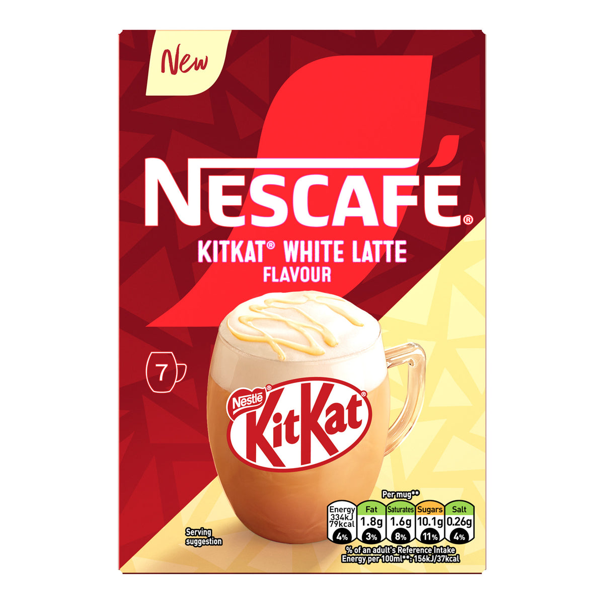 Nescafe White KitKat Latte Coffee Sachets