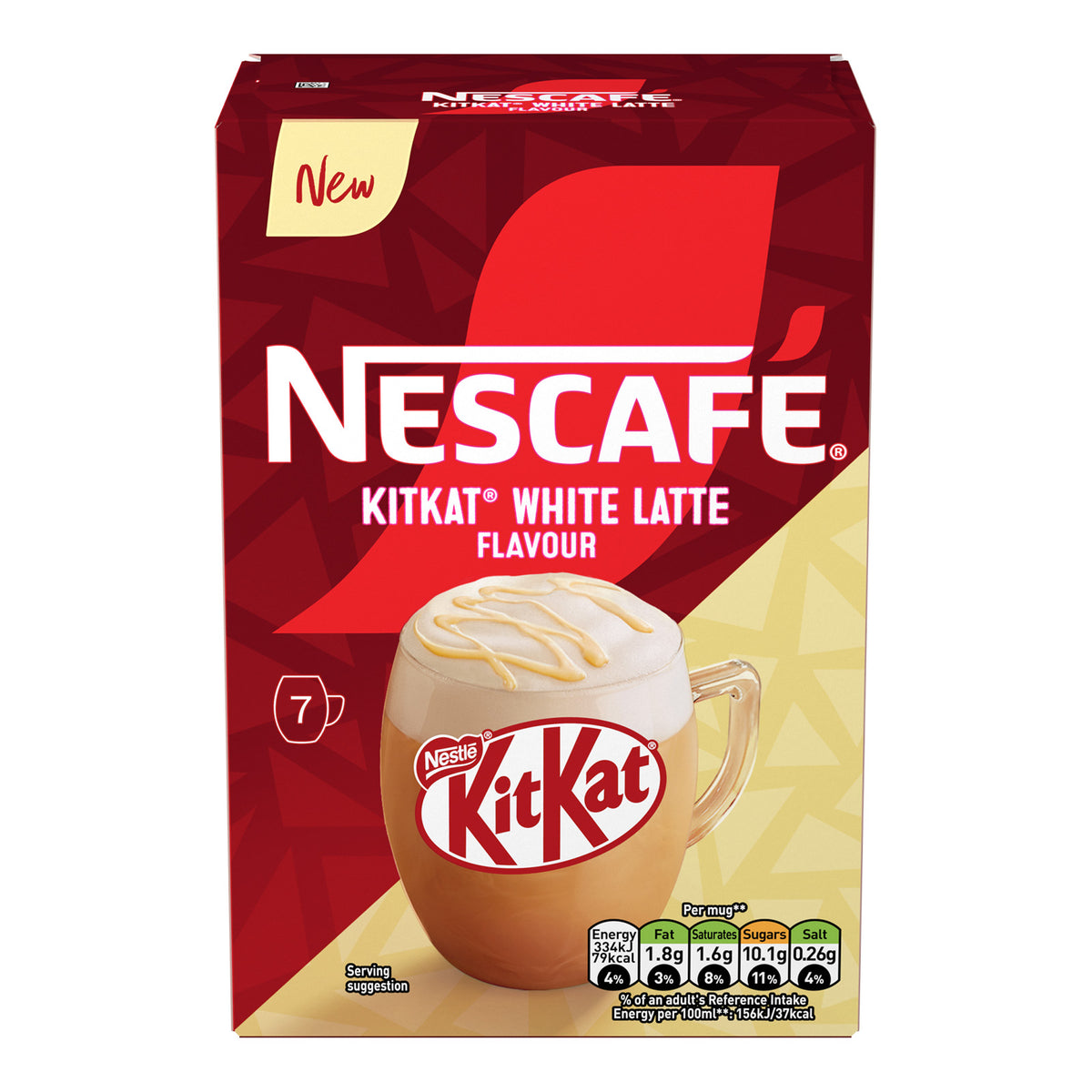 Nescafe White KitKat Latte Coffee Sachets