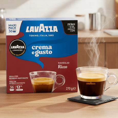 Lavazza A Modo Mio Crema E Gusto Ricco Maxi Pack 36 Coffee Pods
