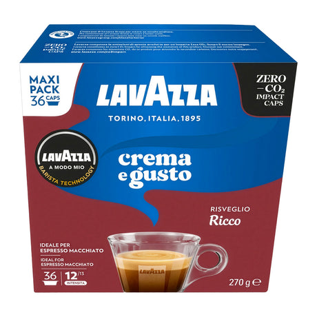 Lavazza A Modo Mio Crema E Gusto Ricco Maxi Pack 36 Coffee Pods
