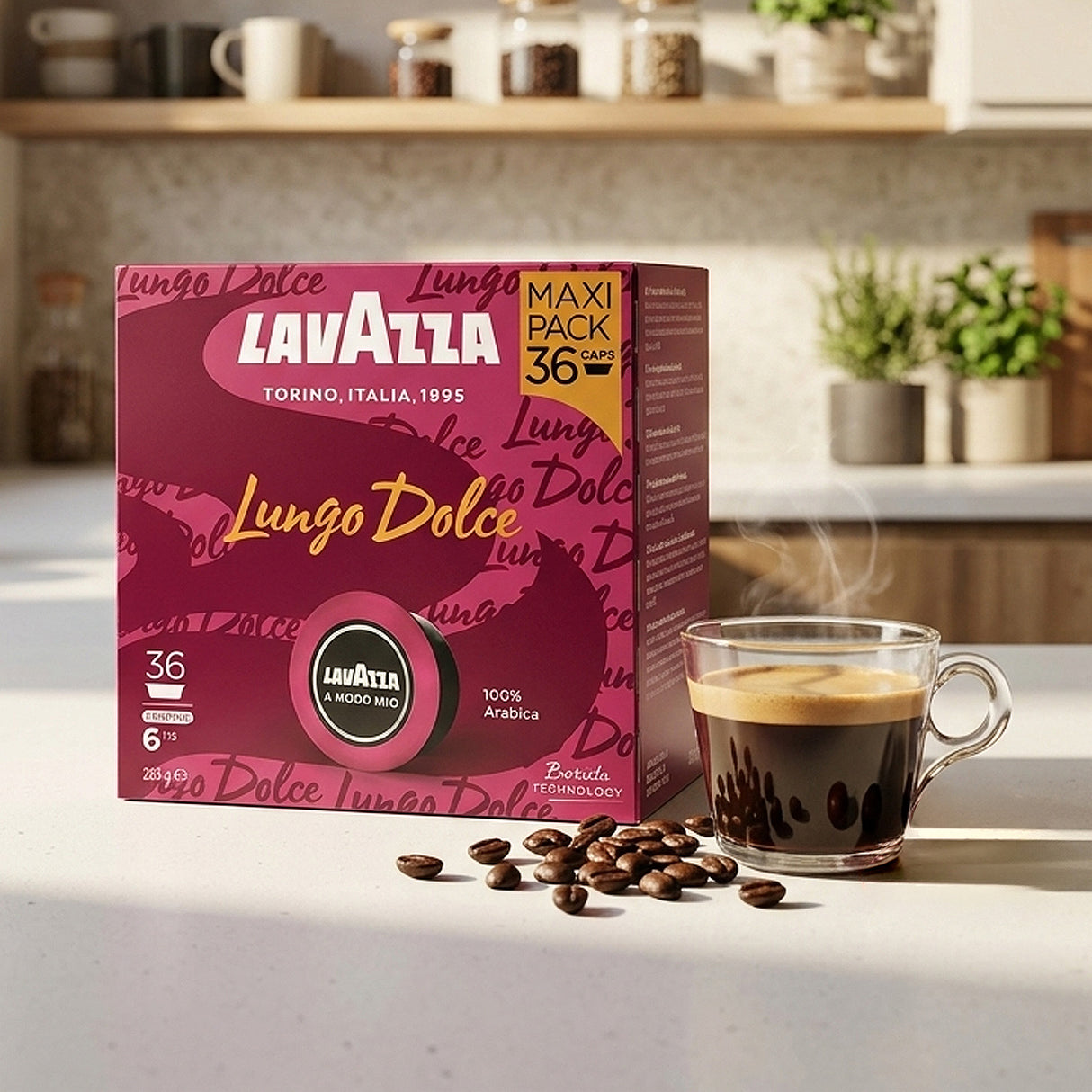Lavazza A Modo Mio Lungo Dolce 36 Coffee Pods