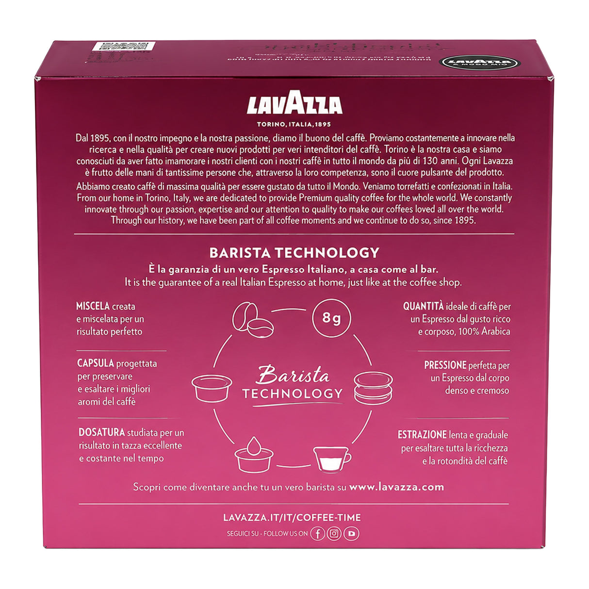 Lavazza A Modo Mio Lungo Dolce 36 Coffee Pods