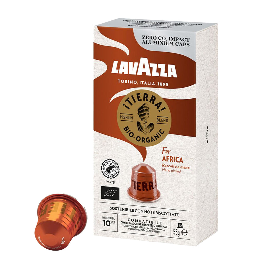 Lavazza Espresso Tierra Africa 10 Capsule Nespresso Compatible Pods ...