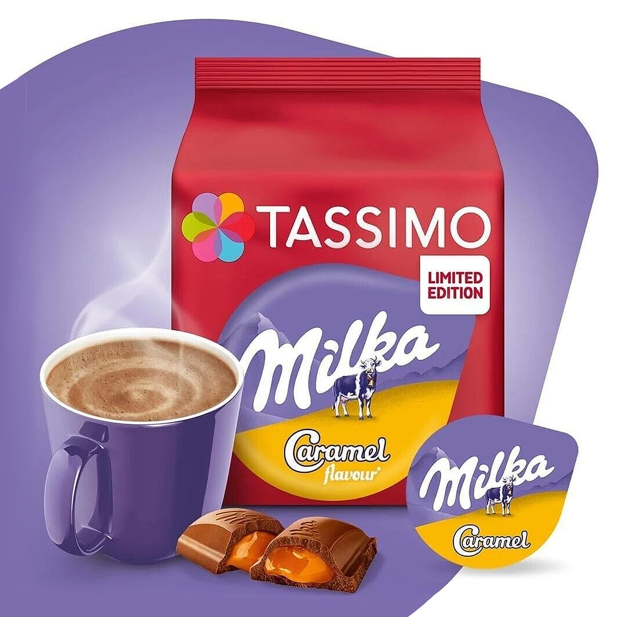 tassimo milka caramel packet