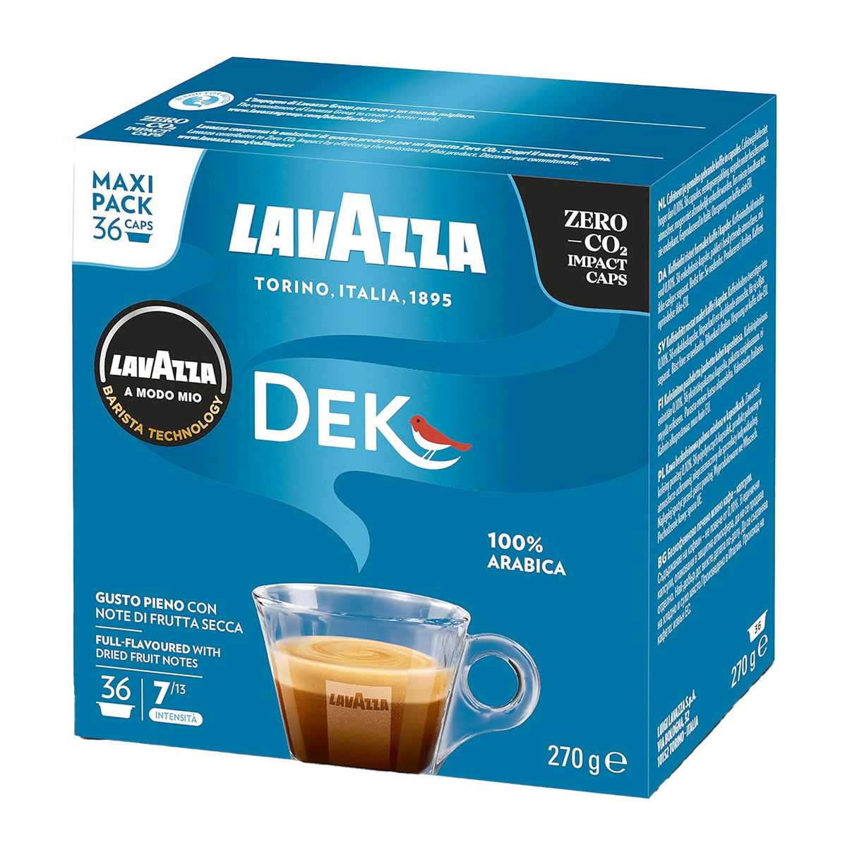 Lavazza A Modo Mio Decaffeinated Maxi Pack 36 Coffee Pods