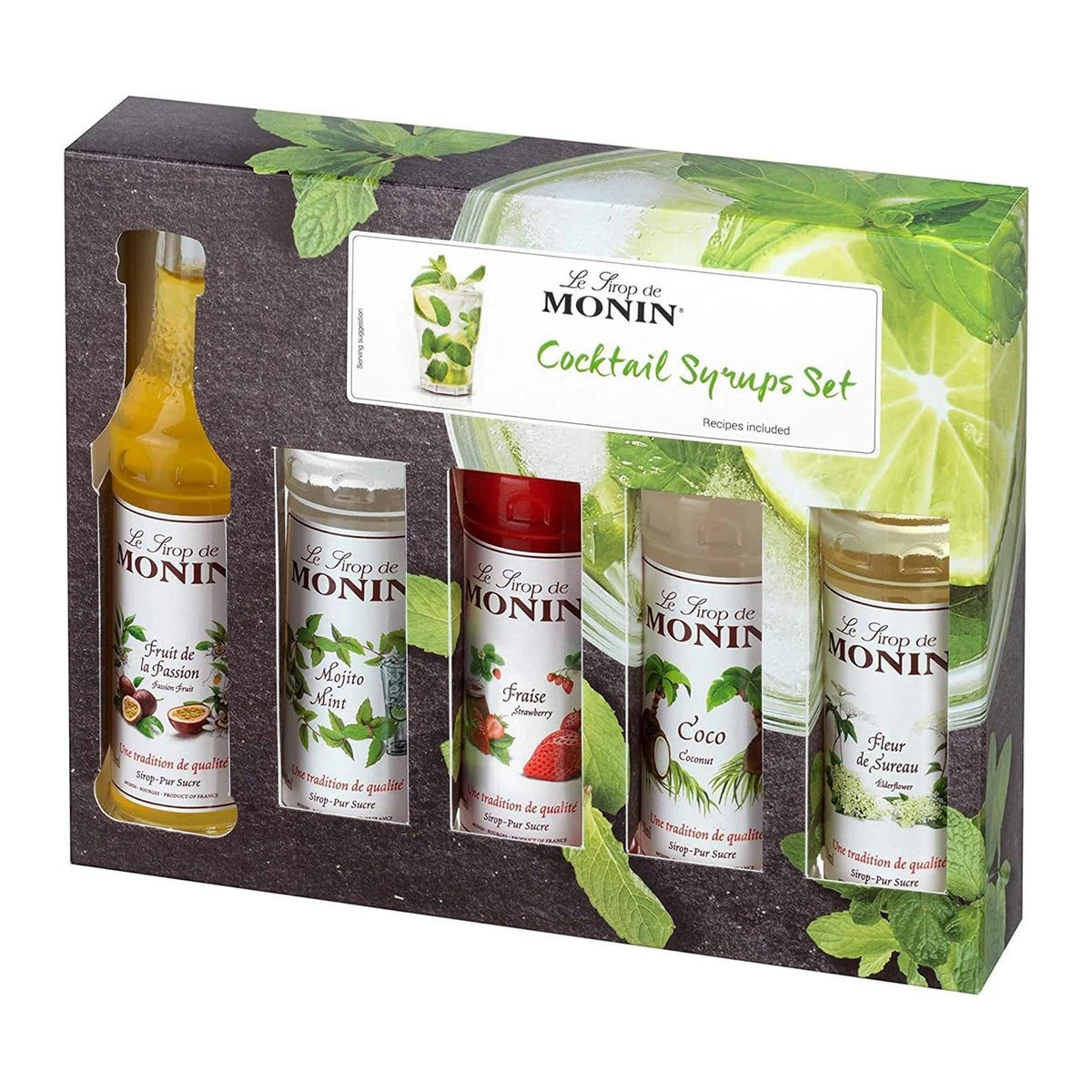 MONIN Cocktail syrup Gift Set 5x5cl