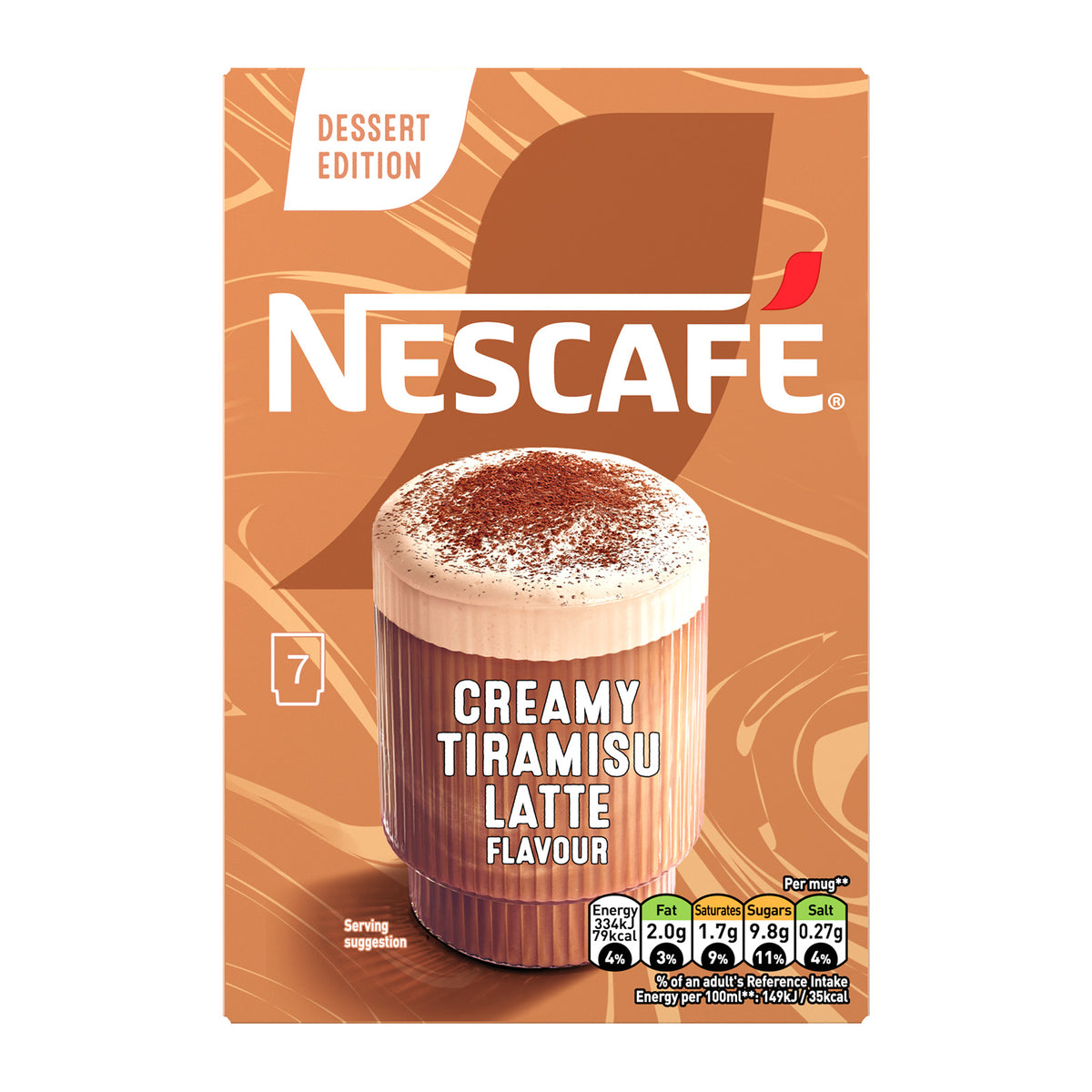 Nescafe Dessert Edition Creamy Tiramisu Latte Coffee Sachets