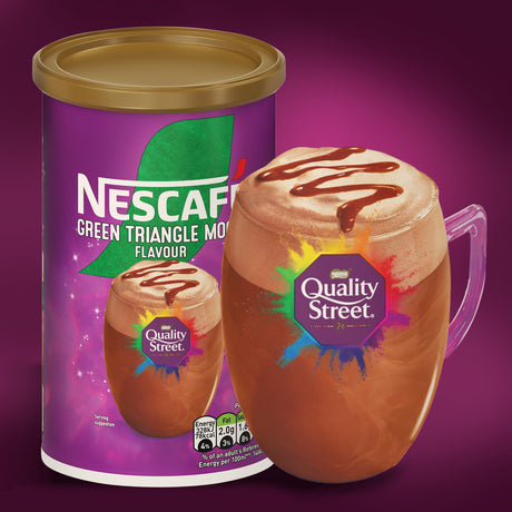 Nescafe Quality Street Green Triangle Hazelnut Mocha Coffee 260g Tub