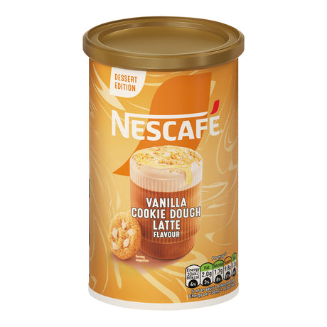 Nescafe Vanilla Cookie Dough Latte Coffee 260g Tub