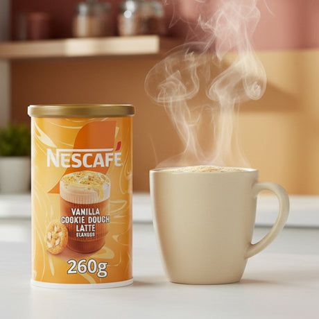 Nescafe Vanilla Cookie Dough Latte Coffee 260g Tub