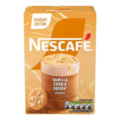 Nescafe Vanilla Cookie Dough Latte packaging on a white background